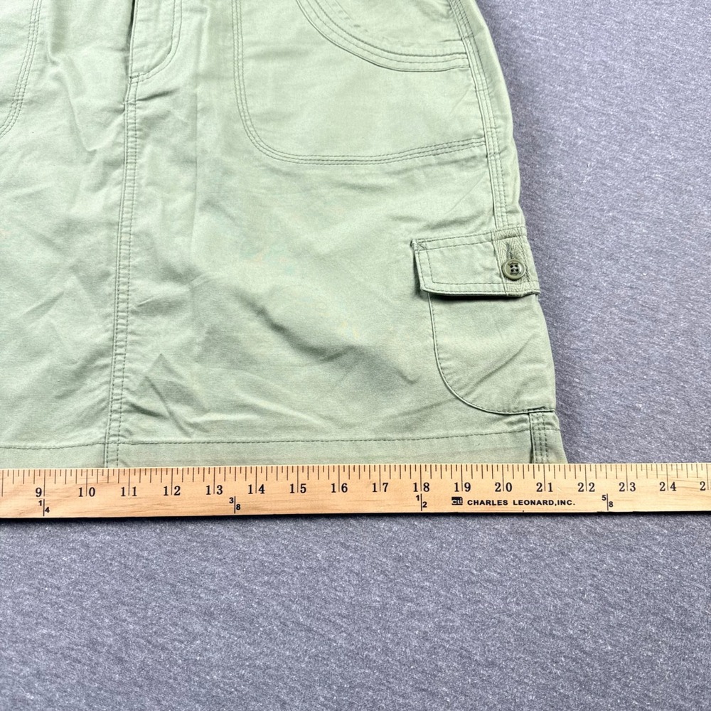 Carhartt Womens Olive Green Cotton Cargo Mini Skirt WB067 Size 12 Utility Canvas - Picture 5 of 7